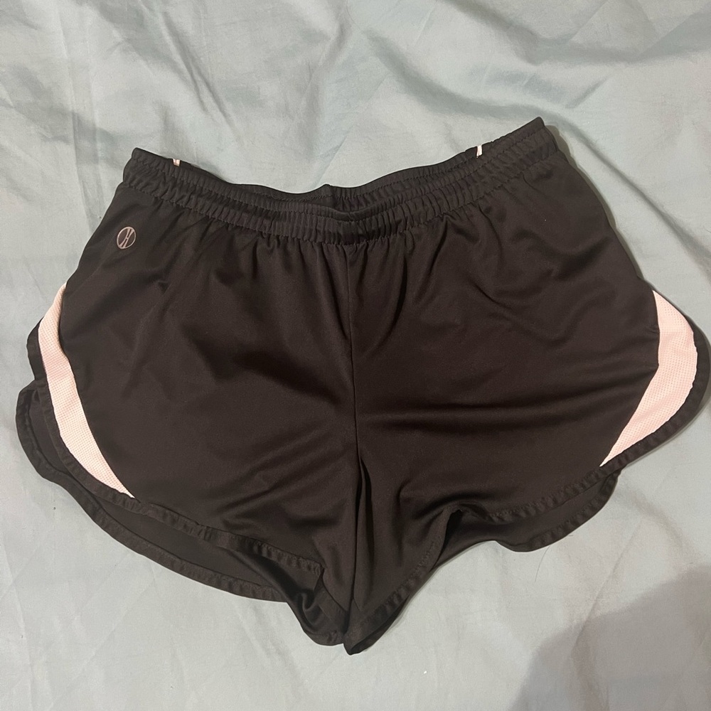 Black and white athletic shorts